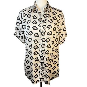 Urban Outfitters Your Neighbors Patterned Short Sleeve Shirt Unisex 80’s 90’s